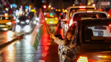 İstanbul’da, Gazze’ye destek için büyük araç konvoyu düzenlendi