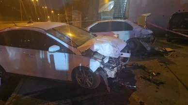 Zonguldak'ta polis aracı da kazaya karıştı: 4 yaralı!