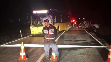 Sarıyer'de İETT otobüsü ve otomobil çarpıştı: 1 ölü