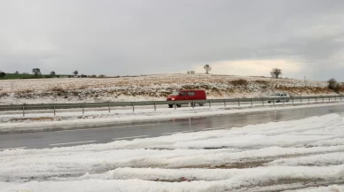 Tekirdağ'da dolu etkili oldu