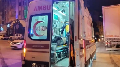 Bisiklete çarpan motosiklet sürücüsü yaralandı