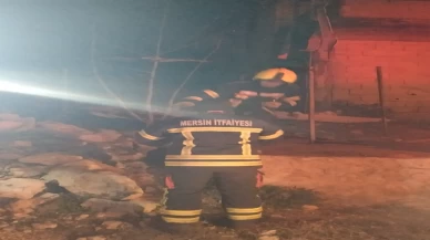 Alevler can aldı: Tarsus’ta ev yangını
