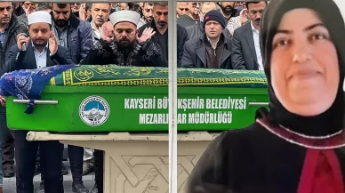 Kızının bıçaklayarak öldürdüğü kadın, toprağa verildi