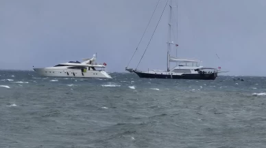 Bodrum’da fırtına etkili oldu