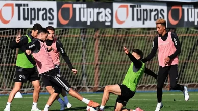 Beşiktaş, lider Galatasaray'la oynayacağı maçın hazırlıklarını sürdürüyor