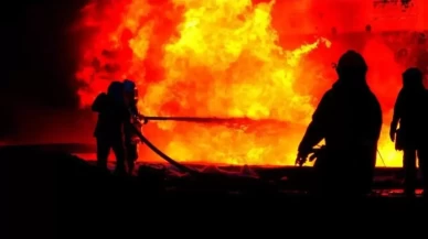 Rusya'nın Rostov bölgesindeki petrol boru hattında İHA saldırısı nedeniyle yangın çıktı