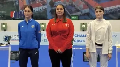 Milli atıcı İlayda Nur Çürük, Avrupa Gençler Şampiyonası'nda altın madalya kazandı