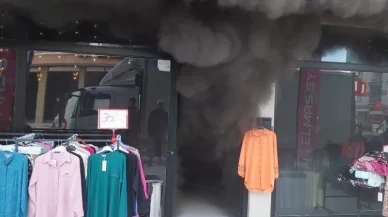 Ankara’da giyim mağazasında yangın