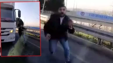 Trafikte dehşet! Kavga saniye saniye görüntülendi