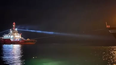 Yeşilköy’de karaya oturan kargo gemisi 13 saat sonra kurtarıldı
