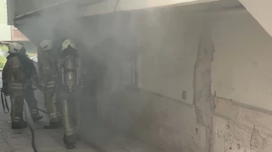 Mahsur kalan işçiyi itfaiye kurtardı