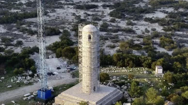 2 bin yıllık Patara Deniz Feneri yeniden ayağa kaldırıldı