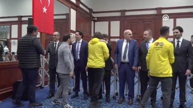 Fenerbahçe'de bayramlaşma töreni