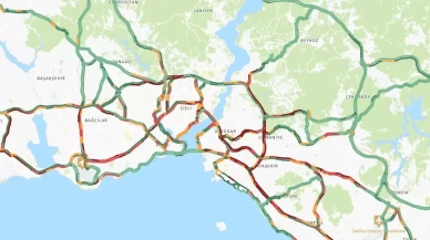 İstanbul trafiğinde yağmur yoğunluğu