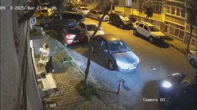 Gaziosmanpaşa'da bir kadın kucağında bebek varken darp edildi: O anlar kameralarda
