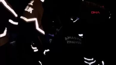 Amasya’da otomobil Tersakan Çayı’na düştü: 5 yaralı