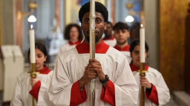 Papa Franciscus için Şişli'deki Saint Esprit Katedrali'nde ayin düzenlendi