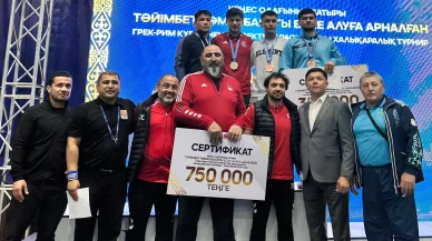 Grekoromen Güreş Milli Takımı'ndan, Kazakistan'da 5 madalya