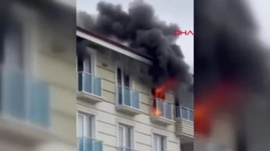 Ankara'da apartmanın 4'üncü katında çıkan yangında 5 kişi dumandan etkilendi