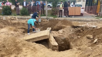 Aydın’da yol çalışmasında, Roma dönemine ait insan kemikleri bulundu