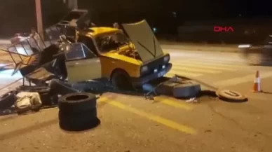 Ankara'da iki kamyonetin çarpıştığı kazada 2 kişi yaralandı