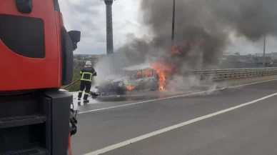 Diyarbakır'da trafik kazası: Araçlardan biri alev aldı