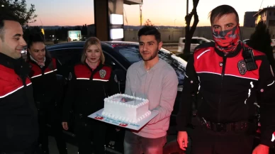 Şanlıurfa'da ihbara giden polise pastalı kutlama