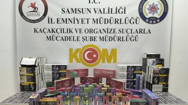 Samsun'da 11 bin 600 makaron ele geçirildi