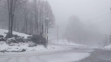 Nisan ayında Kartepe'ye kar sürprizi: