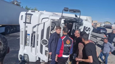 Mardin'de tankerin devrilmesi sonucu 1 kişi öldü, 1 kişi yaralandı