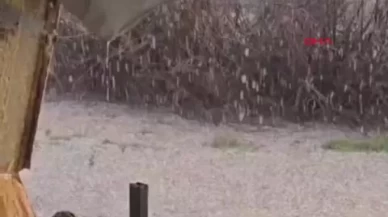 Kayseri'de sağanak ve dolu, tarım alanlarına zarar verdi