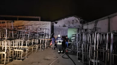 Mobilya fabrikasında yangın çıktı