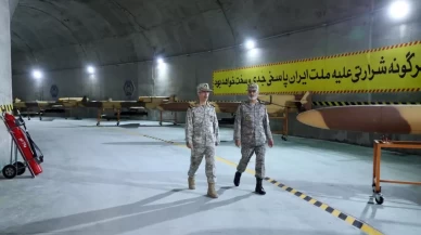 İran'dan gövde gösterisi: Yeraltı İHA üssünü görüntülediler