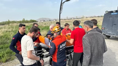 Van Kalesi'nden düşen yaşlı kadın yaralandı