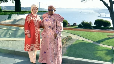 Emine Erdoğan, Esvatini Ana Kraliçesi Ntfombi Tfwala ile İstanbul'da bir araya geldi