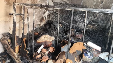 Yangında çakmak doldurma tüpleri patladı: 1 yaralı