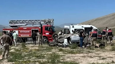 Van'da korkunç kaza!