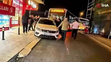 Hatalı park eden aracı vatandaş elleriyle böyle kaldırdı