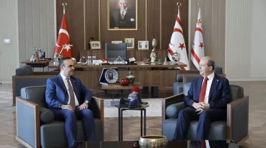 Sanayi ve Teknoloji Bakanı Kacır, KKTC Cumhurbaşkanı Tatar ile bir araya geldi