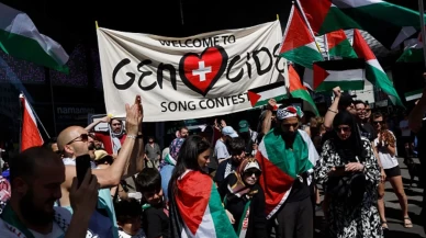 Eurovision'da protesto: "İsrail'in bu yarışmada yeri yok"