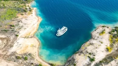 Karaman'da hayran bırakan turkuaz manzarası! Görenlerin nefesi kesiliyor...