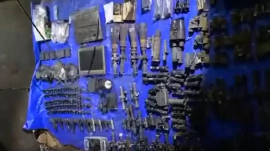 Irak'ın kuzeyinde teröristlerce kullanılan bir mağara imha edildi