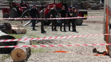 Akyazı'da devrilen tomruklar altında kalan işçi hayatını kaybetti