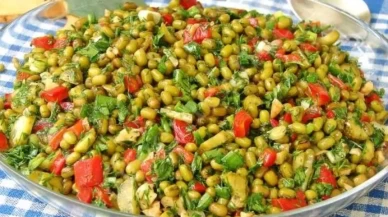 Diyet dostu maş fasulyesi salatası! Hem lezzetli hem besleyici