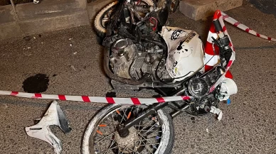 Nevşehir'de minibüse çarpan motosikletli hayatını kaybetti