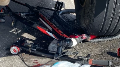 Bolu'da kırmızı ışık ihlali yapan bisikletli tırın altında kaldı