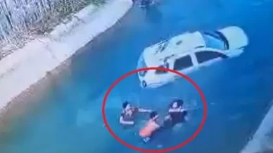 Adana'da cip sulama kanalına uçtu!