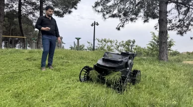 Uzaktan kumandalı tırpan aracı, çiftçilerin işini kolaylaştıracak