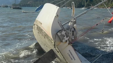 Marmaris’te fırtına dehşeti