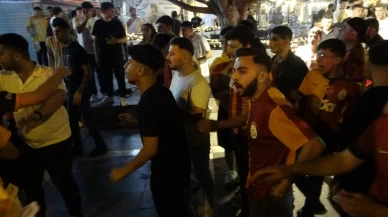 Adana Demirspor taraftarları ile Galatasaraylılar birbirine girdi